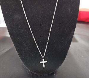 Silver Cross Pendant Necklace